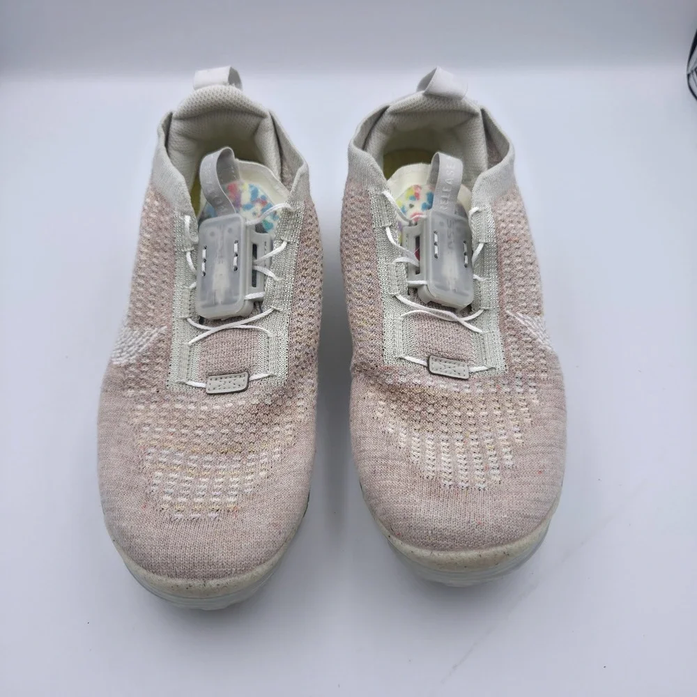 Nike Air VaporMax 2020 Flyknit 6Y Oatmeal Light Bone CJ4069-005 FastFit Running